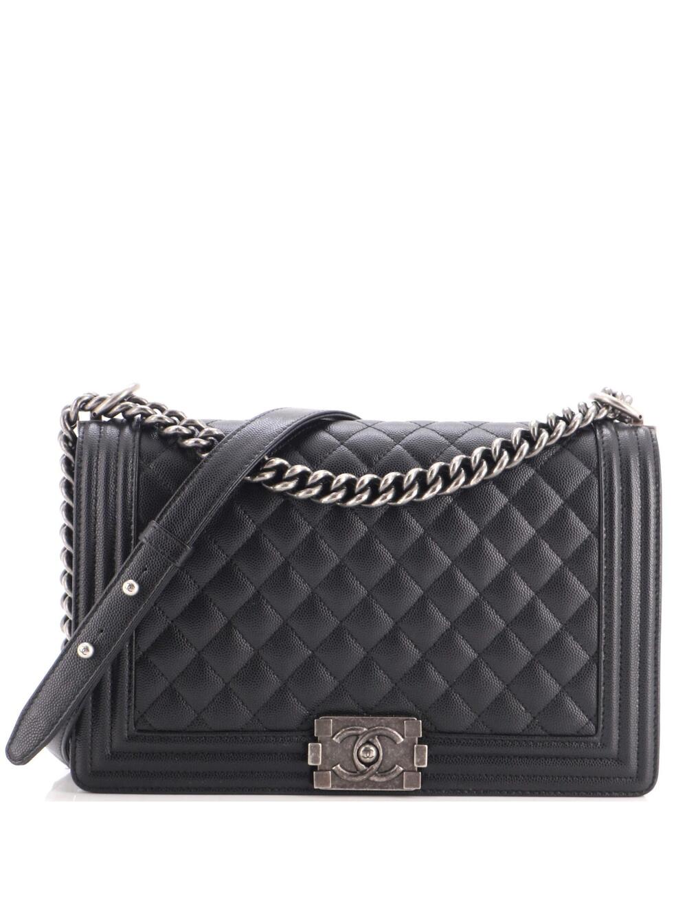 Chanel Boy Flap Bag Quilted Caviar #335645C48B